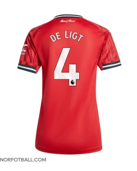 Billige Fotballdrakt Manchester United Matthijs de Ligt #4 Replika Hjemmedrakt Dame 2025-26 Kortermet Billige Fotballdrakt Manchester United Matthijs de Ligt #4 Replika Hjemmedrakt Dame 2025-26 Kortermet